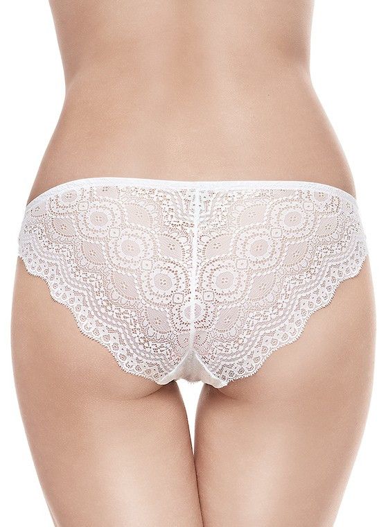 Кружевные трусики-слипы с геометрическим рисунком
