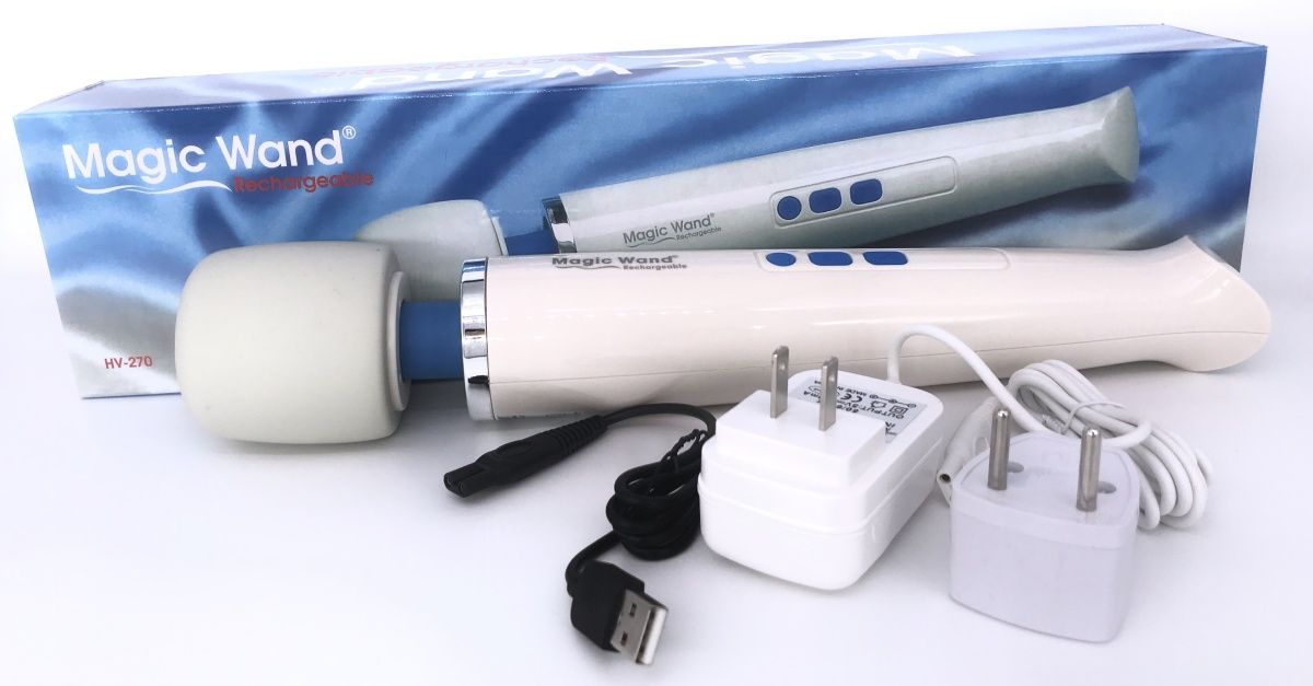 Беспроводной вибромассажер Magic Wand Rechargeable(аналог)