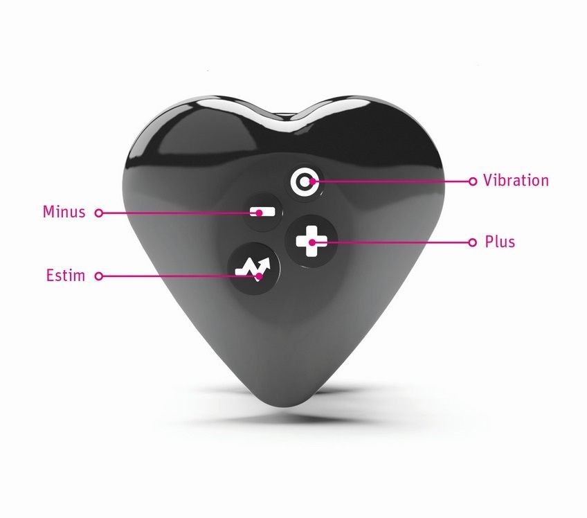 Вибромассажёр с электростимуляцией Hearts Desire