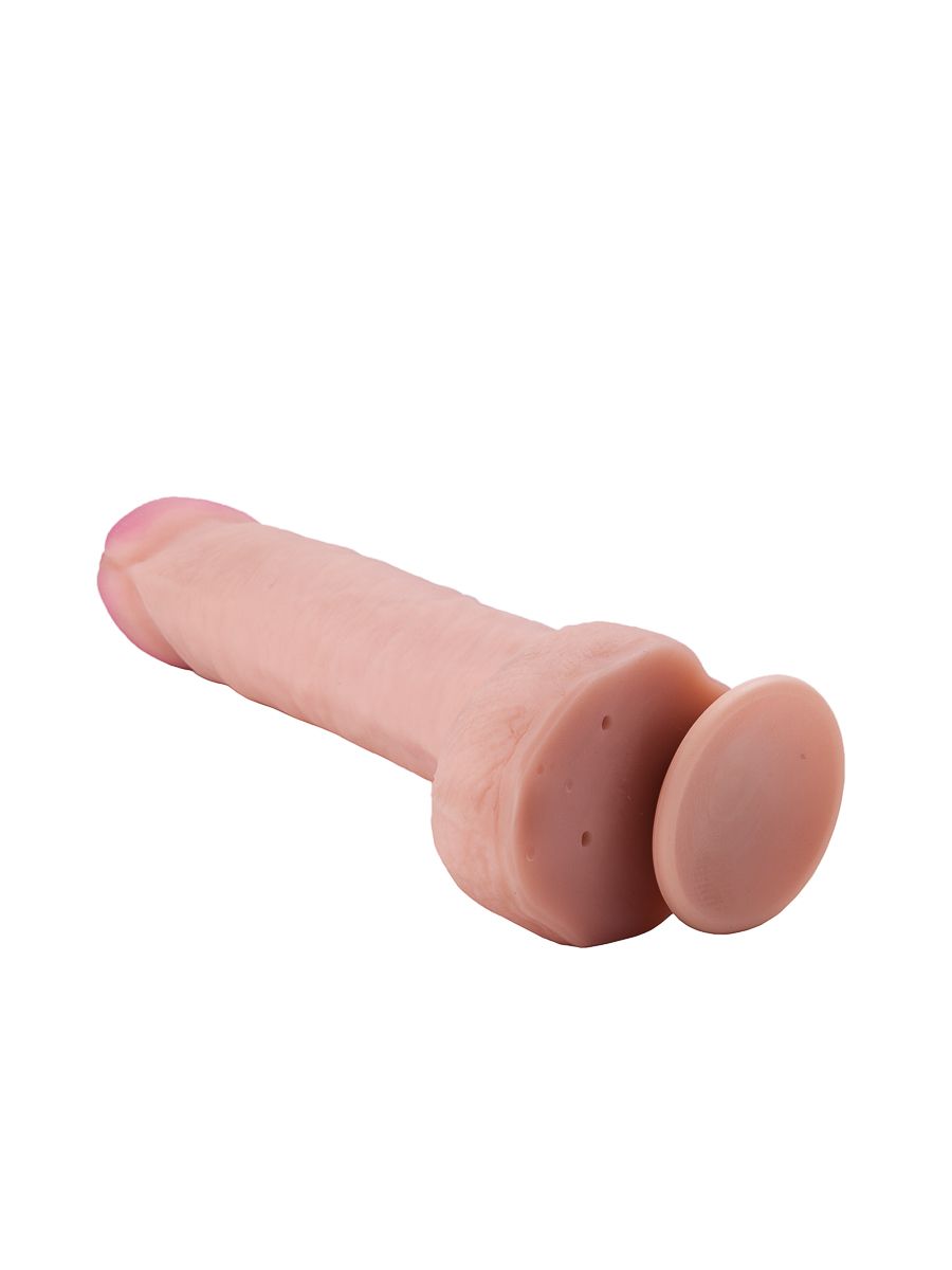 Большой фаллоимитатор из неоскин на присоске REAL Next №32 - 24,5 см.