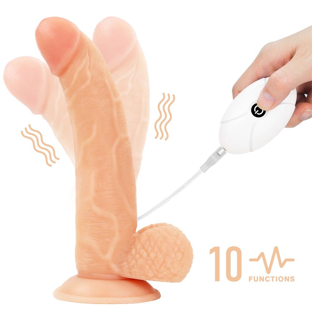 Женский страпон с вибрацией Vibrating Easy Strapon Set 8.5 - 21,5 см.