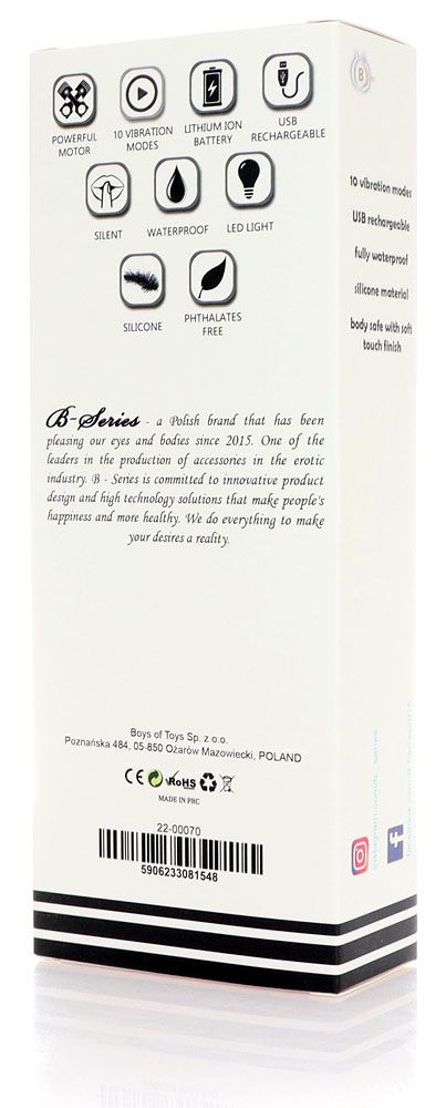 Красный изогнутый вибратор для массажа точки G - 23 см.