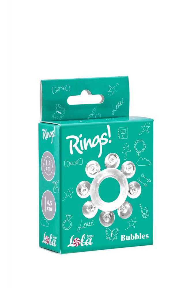 Прозрачное эрекционное кольцо Rings Bubbles