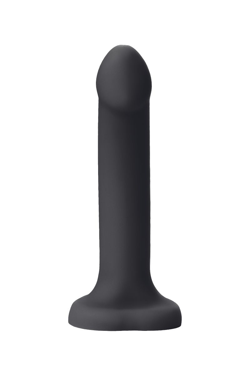 Черный фаллос с имитацией эякуляции Silicon Cum Dildo L - 19,6 см.