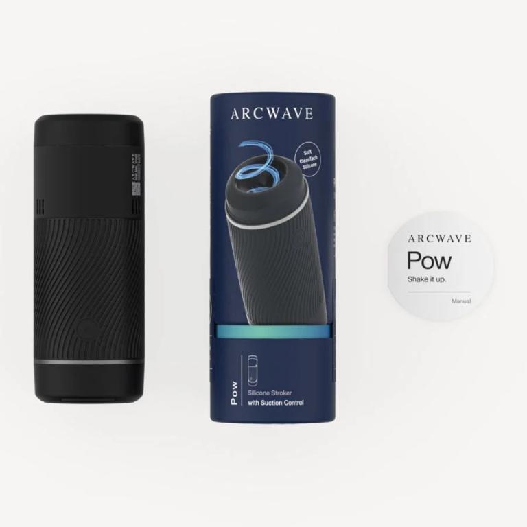 Черный мастурбатор с контролем всасывания Arcwave Pow Stroker