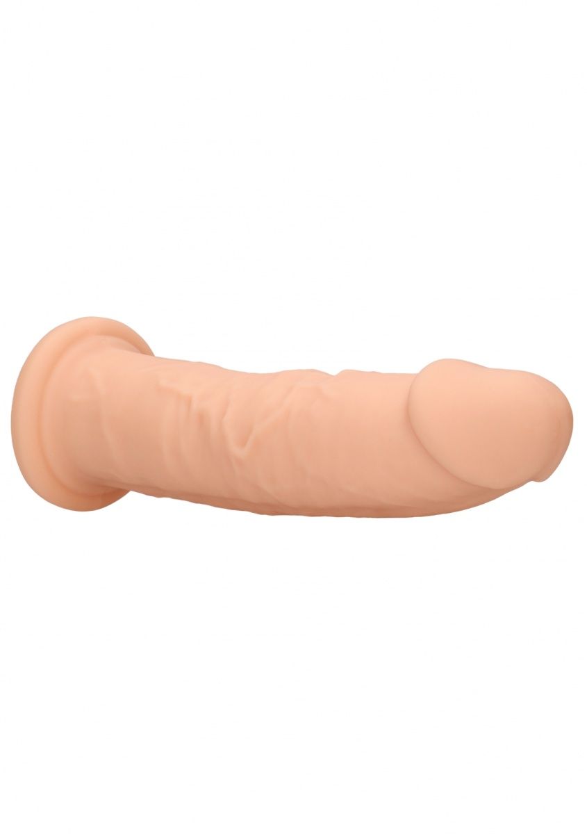 Телесный фаллоимитатор без мошонки Silicone Dildo Without Balls - 22,8 см.