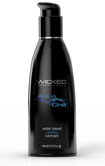 Охлаждающий лубрикант на водной основе Wicked AQUA CHILL - 60 мл.