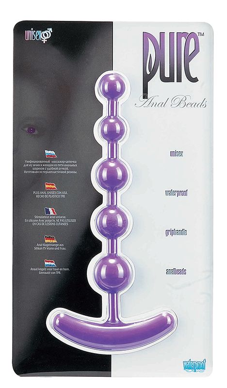 Анальная цепочка PURE ANAL BEADS - 15,2 см.