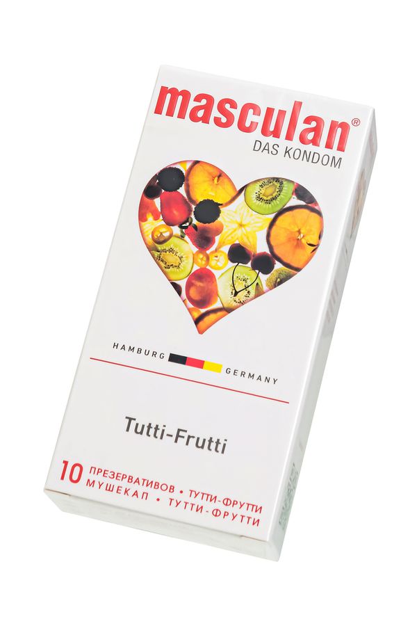 Презервативы Masculan Tutti-Frutti с фруктовым ароматом - 10 шт.