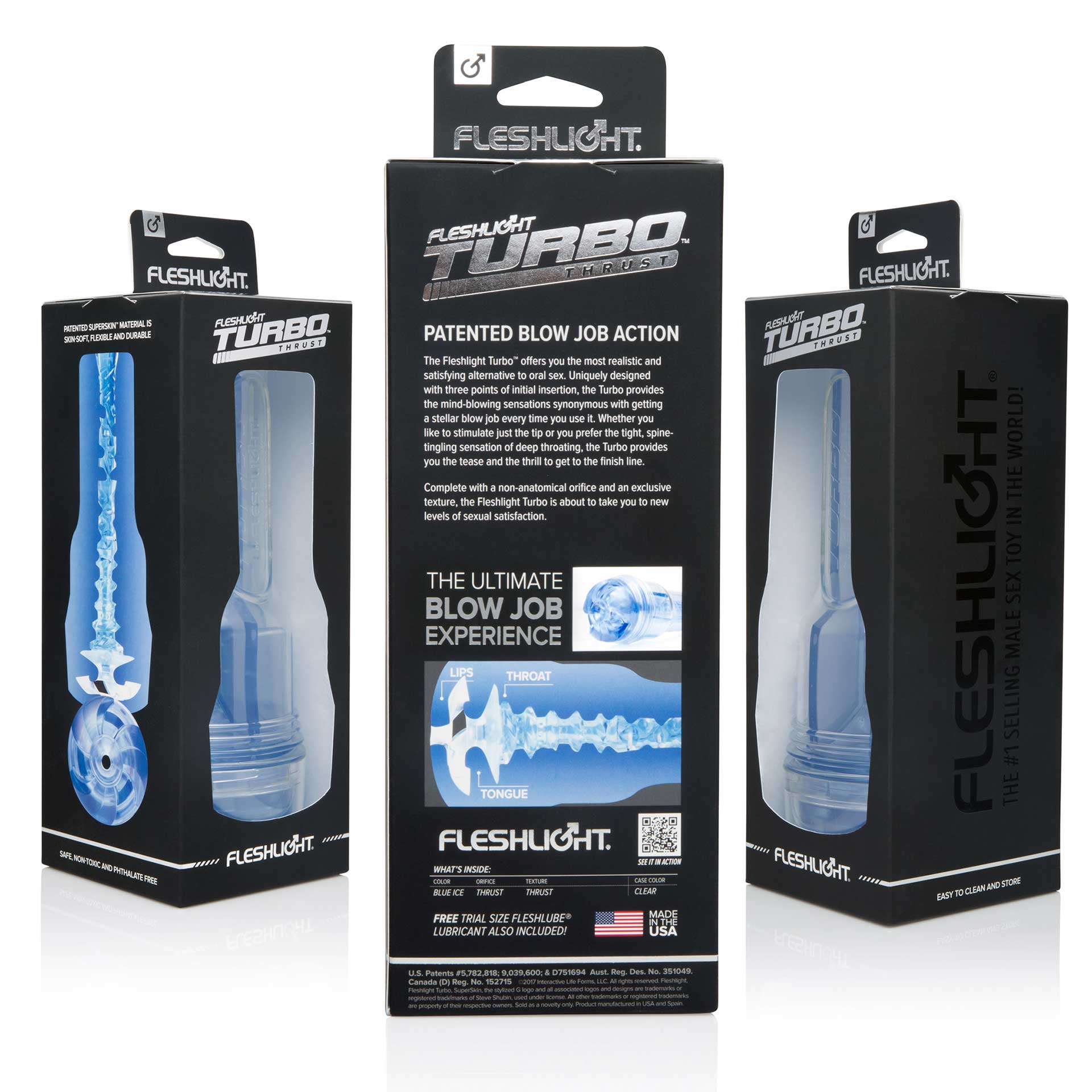 Мастурбатор Fleshlight Turbo - Trust Blue Ice