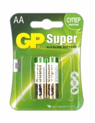 Батарейки алкалиновые GP Super Alkaline АA/LR6 - 2 шт.