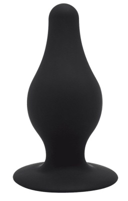 Черная средняя анальная пробка SileXD - 9,3 см.