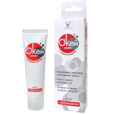 Гель-лубрикант с хлоргексидином  Окей плюс  - 50 гр.
