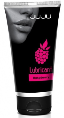 Съедобный лубрикант JUJU Raspberry с ароматом малины - 50 мл.